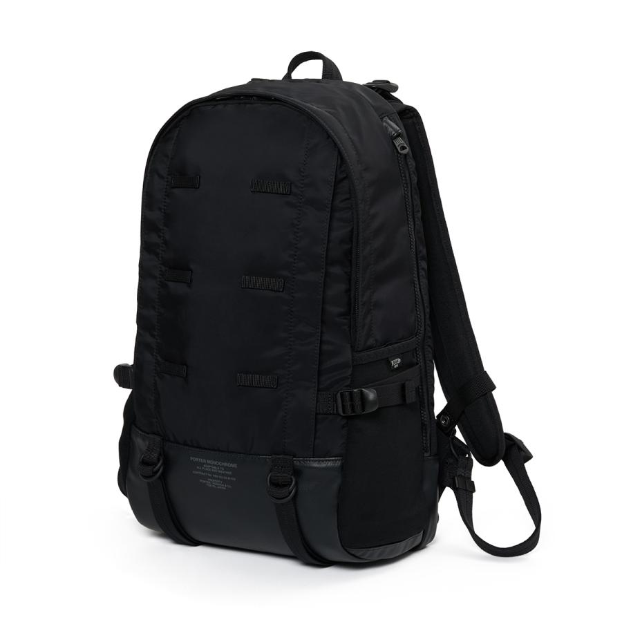ポーター モノクローム デイパック 755-05972 PORTER MONOCHROME 吉田カバン リュック メンズ レディース ブランド 日本製 防水 強撥水 通勤 通学 旅行 黒 21L | PORTER | 05