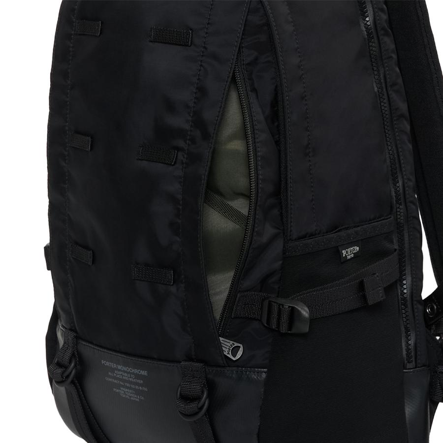 ポーター モノクローム デイパック 755-05972 PORTER MONOCHROME 吉田カバン リュック メンズ レディース ブランド 日本製 防水 強撥水 通勤 通学 旅行 黒 21L | PORTER | 06