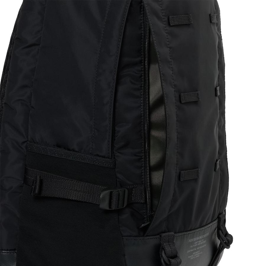 ポーター モノクローム デイパック 755-05972 PORTER MONOCHROME 吉田カバン リュック メンズ レディース ブランド 日本製 防水 強撥水 通勤 通学 旅行 黒 21L | PORTER | 07