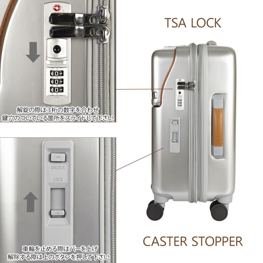 最大51% 8/21限定 トラベリスト スーツケース Sサイズ SS 機内持ち込み 35L 43L 軽量 拡張 小型 トップオープン 静音キャスター ストッパー TRAVELIST 76-2525 | TRAVELIST | 15