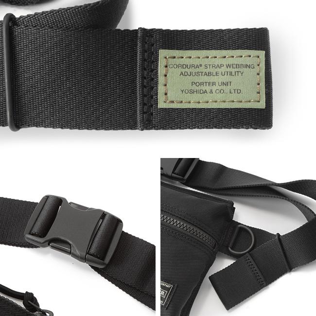 ポーター ユニット ウエストバッグ 784-05469 ボディバッグ メンズ レディース ブランド スリム 斜めがけ 軽量 薄型 横型 横開き 吉田カバン PORTER | UNIT（PORTER） | 16