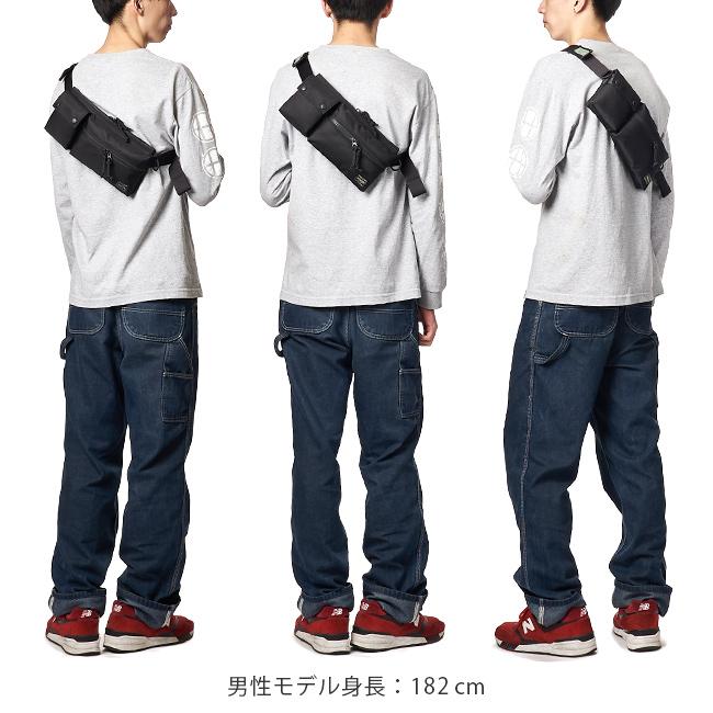ポーター ユニット ウエストバッグ 784-05469 ボディバッグ メンズ レディース ブランド スリム 斜めがけ 軽量 薄型 横型 横開き 吉田カバン PORTER | UNIT（PORTER） | 06
