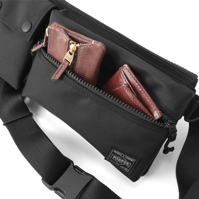 ポーター ユニット ウエストバッグ 784-05469 ボディバッグ メンズ レディース ブランド スリム 斜めがけ 軽量 薄型 横型 横開き 吉田カバン PORTER | UNIT（PORTER） | 10