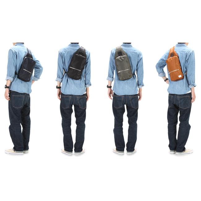 美品 PORTER リフト ボディバッグ スリングバッグ ネイビー LIFT（PORTER） ポーター リフト スリングショルダーバッグ 822