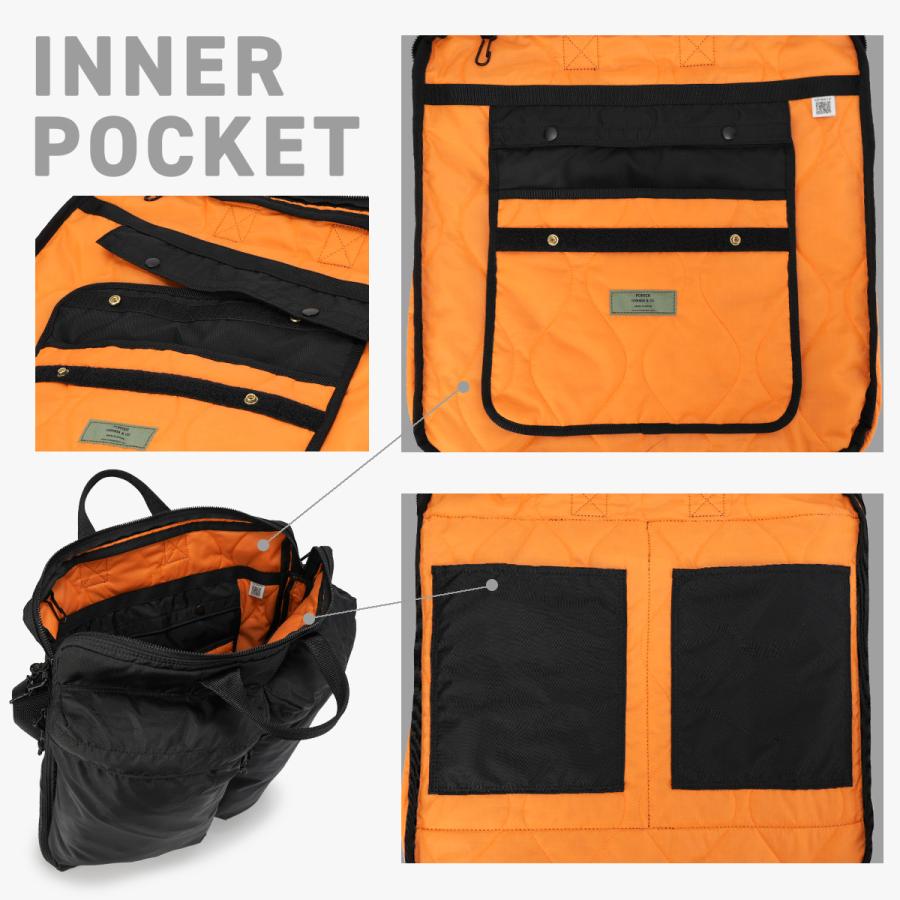 ポーター フォース 2WAYヘルメットバッグ(S) 855-05456 PORTER FORCE 吉田カバン バッグ トートバッグ ショルダーバッグ メンズ レディース ブランド 拡張 A4 B4 | PORTER | 11