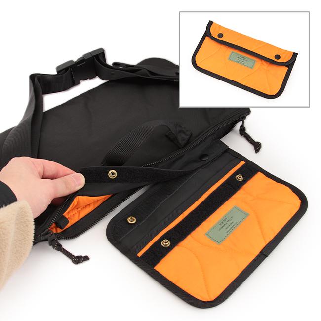 ポーター フォース ウエストバッグ 855-05460 ボディバッグ メンズ ブランド スリム 斜めがけ 大きめ 大容量 軽量 薄型 横型 横開き 吉田カバン PORTER 在庫限り | FORCE（PORTER） | 16