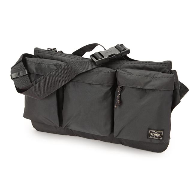 ポーター フォース ウエストバッグ 855-05460 ボディバッグ メンズ ブランド スリム 斜めがけ 大きめ 大容量 軽量 薄型 横型 横開き 吉田カバン PORTER | FORCE（PORTER） | 10