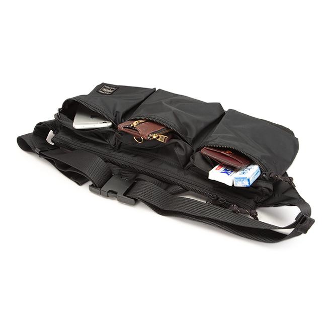 ポーター フォース ウエストバッグ 855-05460 ボディバッグ メンズ ブランド スリム 斜めがけ 大きめ 大容量 軽量 薄型 横型 横開き 吉田カバン PORTER | FORCE（PORTER） | 12