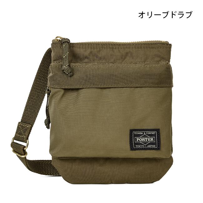 ポーター フォース ショルダーポーチ 855-05461 メンズ レディース ブランド ミニ スリム 小さめ 斜めがけ 軽量 薄型 縦型 吉田カバン PORTER | FORCE（PORTER） | 05