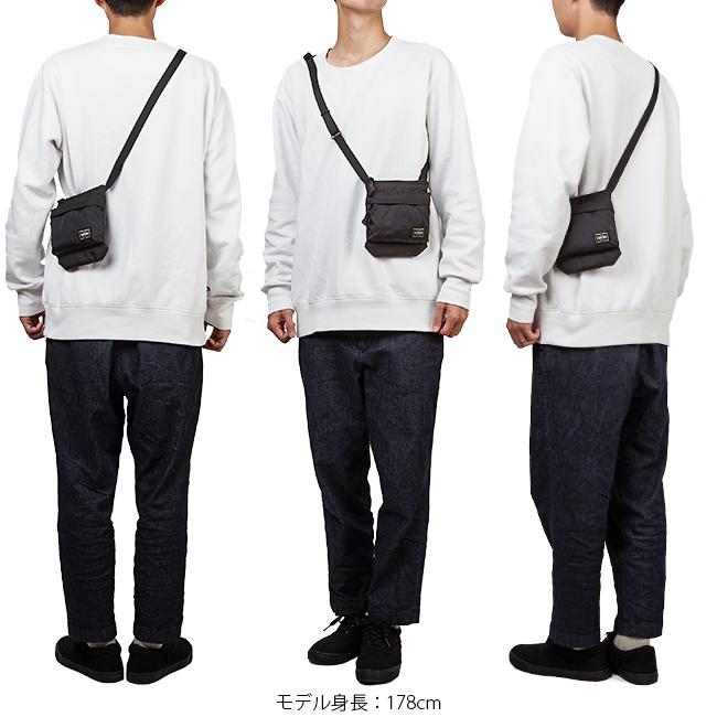ポーター フォース ショルダーポーチ 855-05461 メンズ レディース ブランド ミニ スリム 小さめ 斜めがけ 軽量 薄型 縦型 吉田カバン PORTER | FORCE（PORTER） | 08
