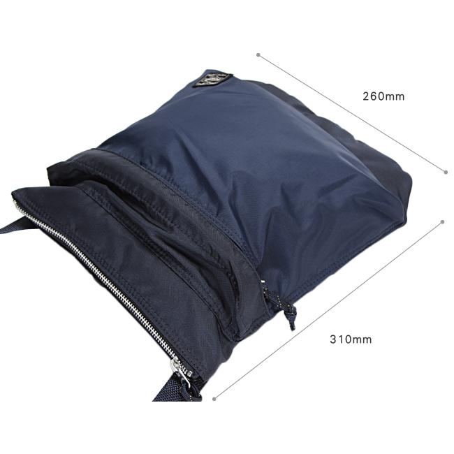 ポーター フォース ショルダーバッグ　吉田カバン サコッシュ 小さめ ネイビー PORTER ポーター フォース ショルダーポーチ 855-05461 FORCE