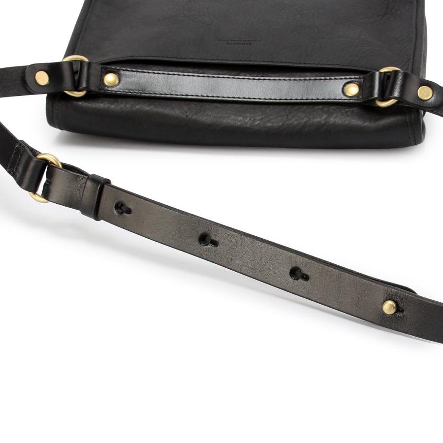 ■ SLOW&CO スロウ　レザーショルダーバッグ　ブラック SLOW(ファッション) 最大50% 9/5限定 SLOW スロウ バッグ