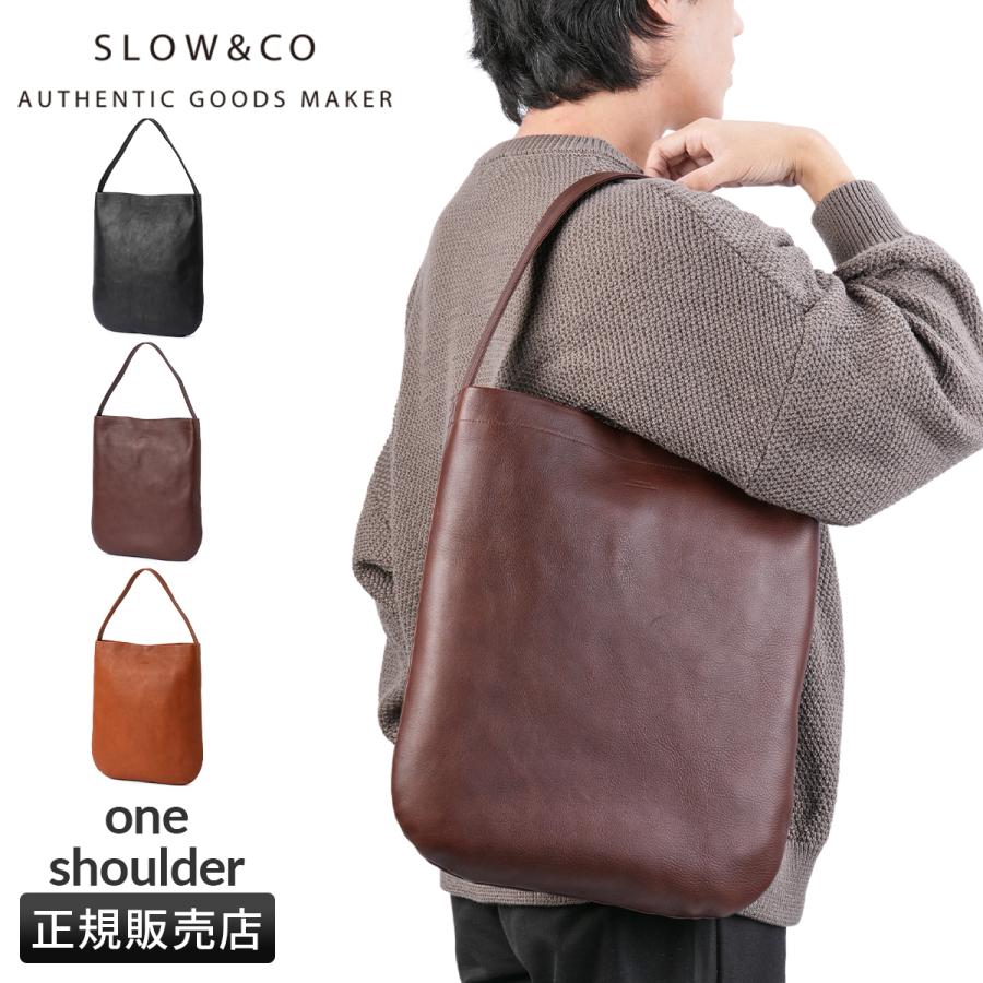SLOW ダークブラウン レザー ショルダーバッグ SLOW(ファッション) 最大52% 9/21まで SLOW スロウ バッグ