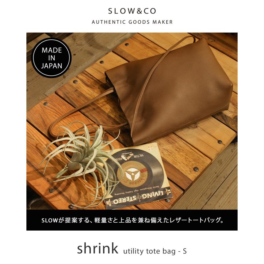 最大55% 2/1まで SLOW スロウ トートバッグ メンズ レディース ブランド レザー 本革 軽量 日本製 縦型 肩掛け B5 シュリンク shrink 858S58R | SLOW | 04