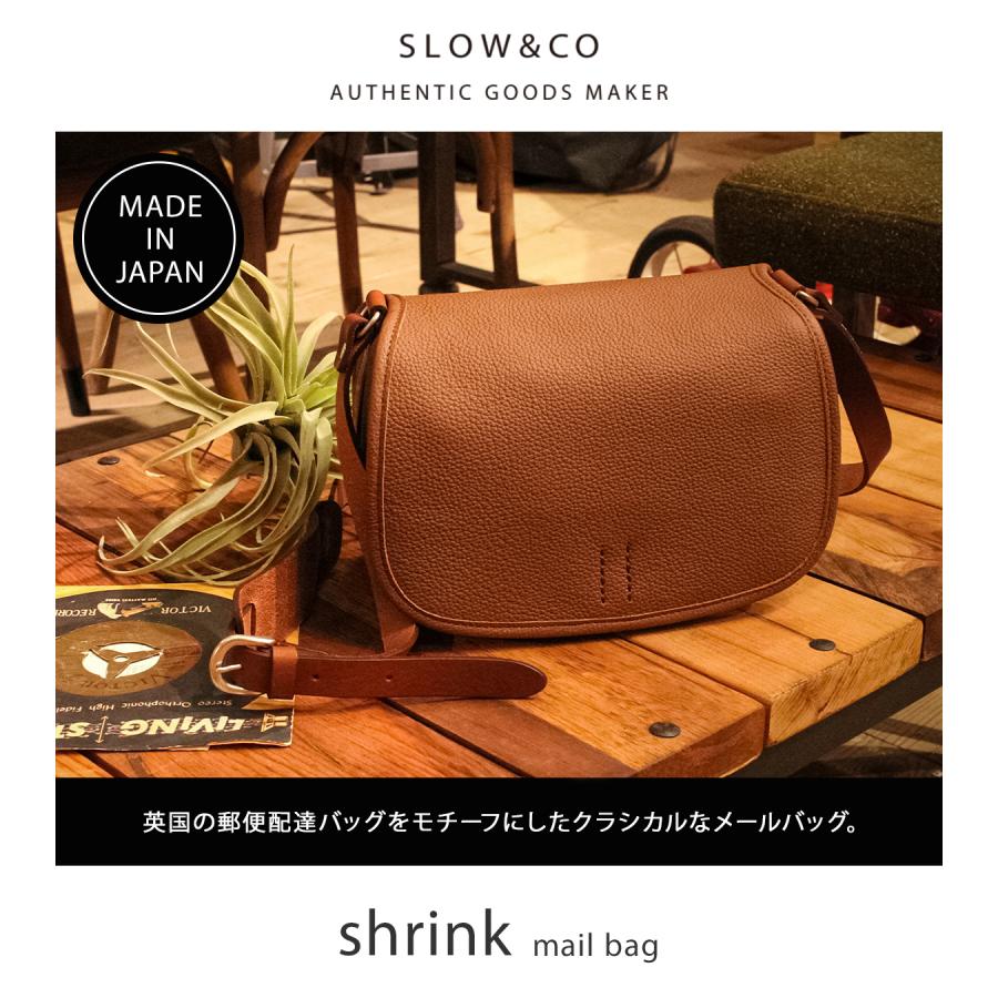 最大51% 3/8限定 SLOW スロウ ショルダーバッグ メンズ レディース ブランド レザー 本革 軽量 日本製 小さめ 斜めがけ A6 シュリンク shrink 858S60R | SLOW | 04