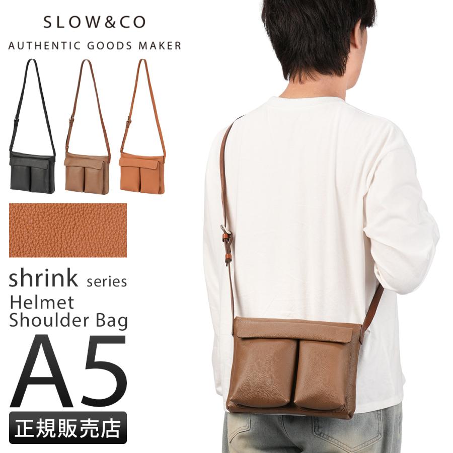 最大50% 9/8限定 SLOW スロウ バッグ ショルダーバッグ ヘルメットバッグ メンズ レディース ブランド レザー 本革 日本製 A5 シュリンク Shrink 858S75R | SLOW(ファッション) | 18