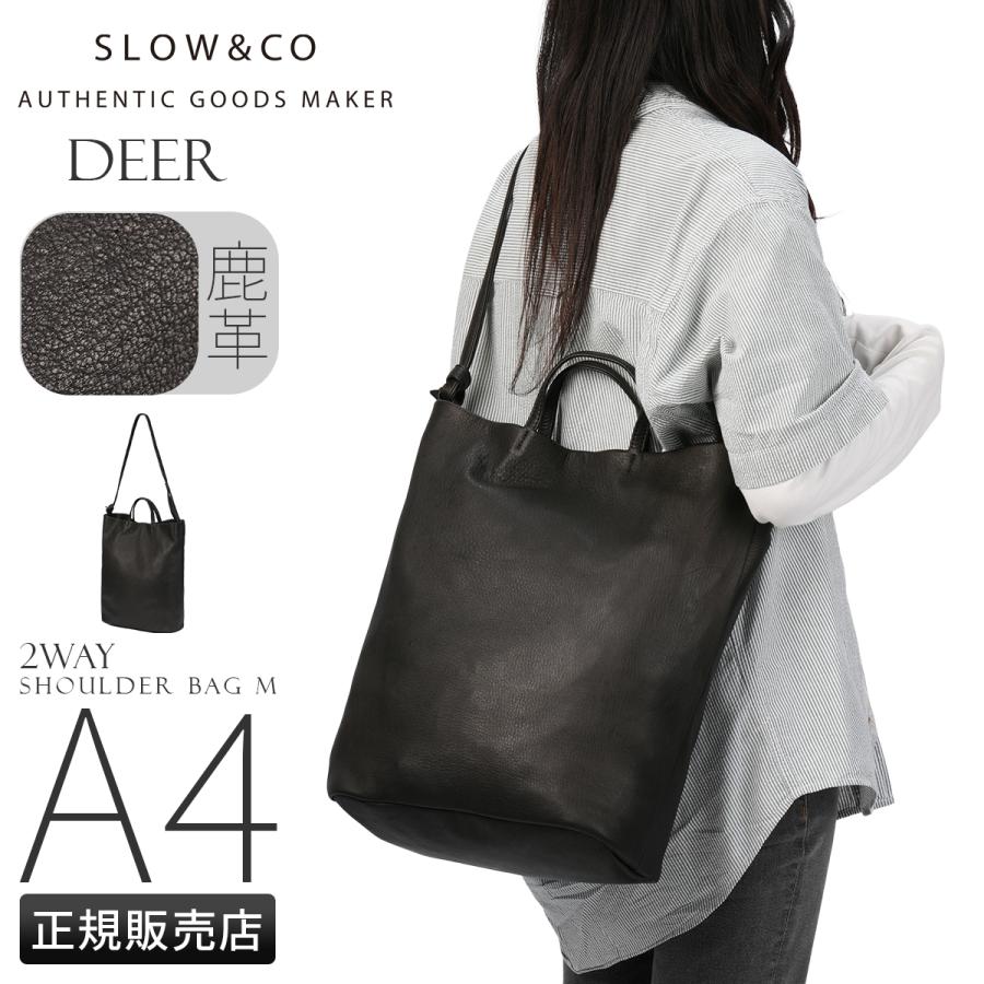 最大51% 12/28限定 スロウ ディア 2WAY トートバッグ ショルダーバッグ A4 縦型 Mサイズ 本革 鹿革 日本製 ブランド SLOW Deer 858S80R | SLOW(ファッション) | 17