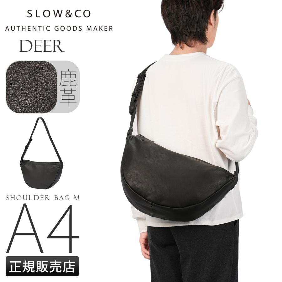 最大51% 1/11限定 スロウ ディア ショルダーバッグ Mサイズ 本革 鹿革 日本製 ブランド SLOW Deer 858S81R | SLOW(ファッション)
