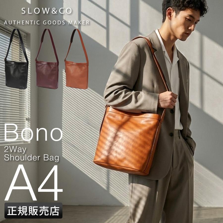 最大49% 5/1限定 スロウ ボーノ ショルダーバッグ メンズ レディース ブランド 斜めがけバッグ レザー 本革 日本製 A4 2WAY SLOW BONO 858S91S | SLOW(ファッション)