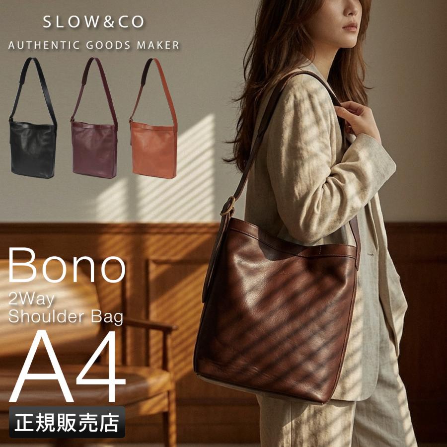 最大49% 5/1限定 スロウ ボーノ ショルダーバッグ メンズ レディース ブランド 斜めがけバッグ レザー 本革 日本製 A4 2WAY SLOW BONO 858S91S | SLOW(ファッション) | 18