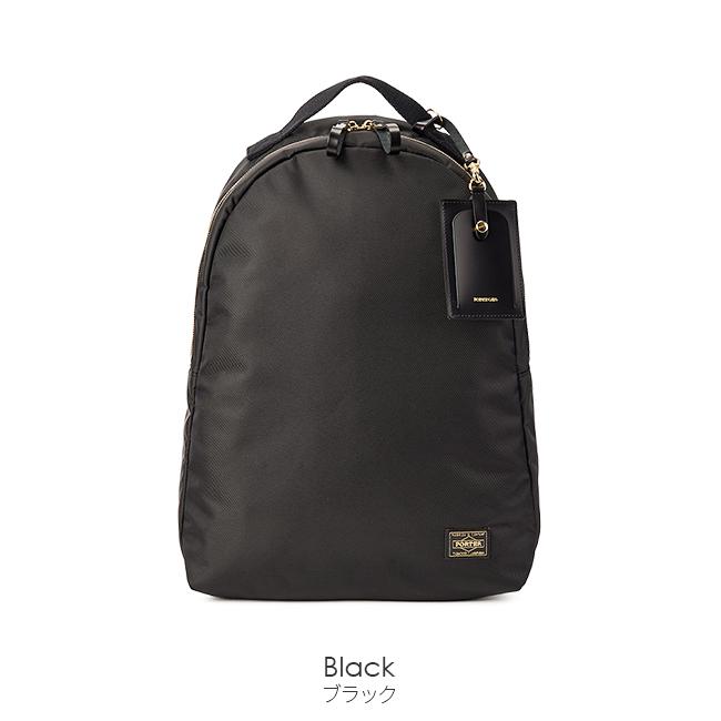 【美品】PORTER GIRL SHEA デイパック（ブラック） SHEA（PORTER GIRL） ポーター シア 2WAYデイパック(L) 871