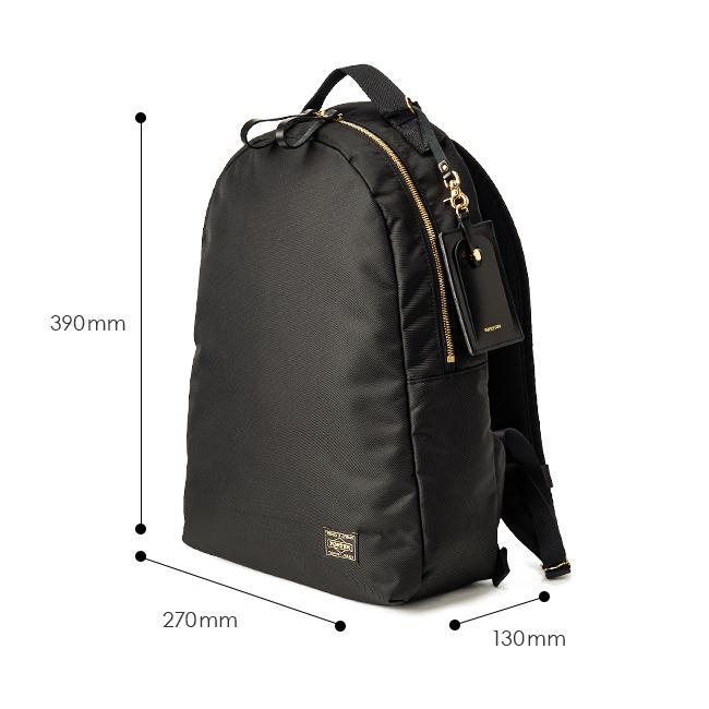 美品 ポーター リュックサック 3way 超大容量 2層式 黒 ナイロン SHEA（PORTER GIRL） ポーター シア デイパック(S) 871-05181 871