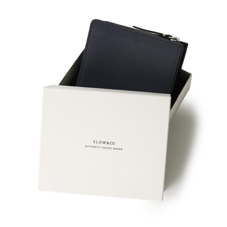 最大50% 9/29限定 SLOW スロウ 財布 二つ折り財布 ミドル財布 メンズ レディース ブランド レザー 本革 日本製 化粧箱付き ブーブル bouble 883S03R | SLOW(ファッション) | 15