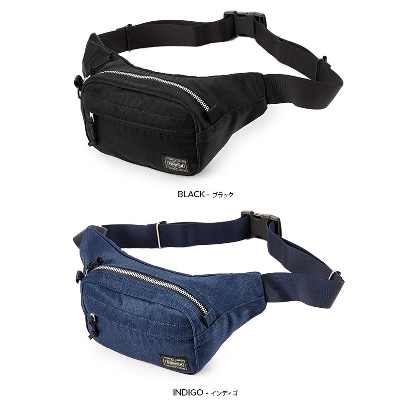 【極美品】 ポーター PORTER デニム ウエストポーチ Sサイズ ビンテージ PORTER ポーター デニム ウエストバッグ(S) 892-15105 ボディバッグ