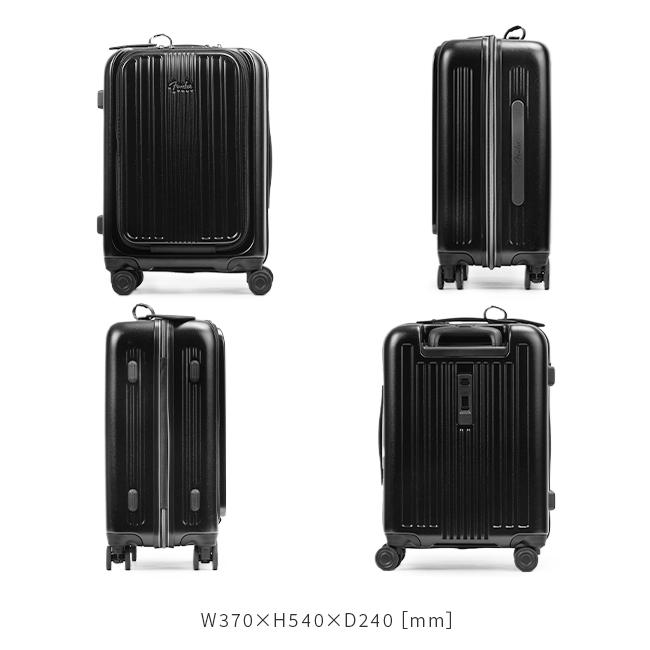 フェンダー スーツケース 機内持ち込み Sサイズ 38L 小型 フロントオープン 静音キャスター ストッパー USBポート Fender 950-4500 | Fender | 07