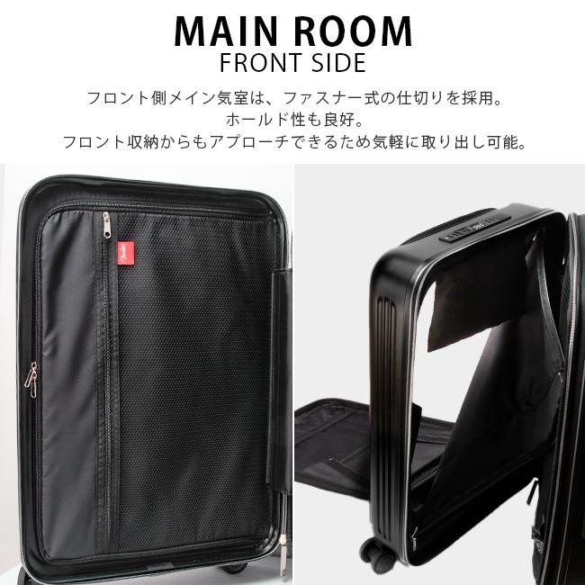 最大50% 9/8限定 フェンダー スーツケース Mサイズ 53L/60L 軽量 拡張 中型 フロントオープン 静音キャスター ストッパー USBポート Fender 950-4501 | Fender | 17