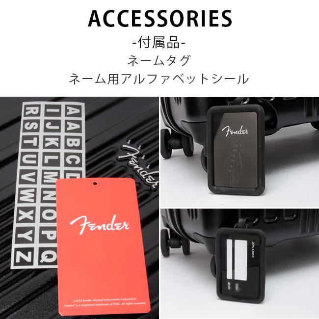 最大53% 3/1まで フェンダー スーツケース Mサイズ 53L/60L 軽量 拡張 中型 フロントオープン 静音キャスター ストッパー USBポート Fender 950-4501 | Fender | 19