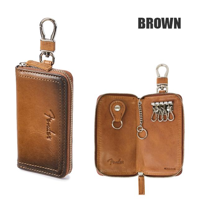 最大49% 4/1限定 フェンダー キーケース スマートキー メンズ レディース ブランド 本革 国産レザー ラウンドファスナー サンバースト Fender 950-500 | Fender | 04