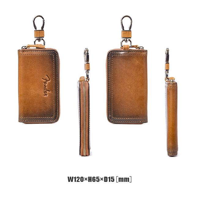 最大49% 4/1限定 フェンダー キーケース スマートキー メンズ レディース ブランド 本革 国産レザー ラウンドファスナー サンバースト Fender 950-500 | Fender | 06