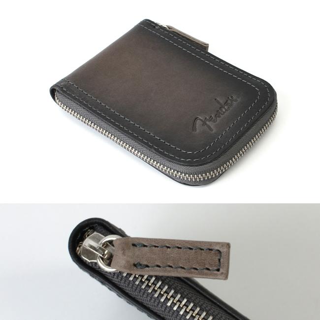 フェンダー 小銭入れ メンズ レディース コインケース 軽量 本革 国産レザー ラウンドファスナー サンバースト Fender 950-501 | Fender | 07