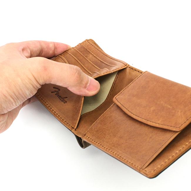 最大41% 9/8限定 フェンダー 財布 二つ折り財布 メンズ レディース ブランド 本革 国産レザー サンバースト Fender 950-502 | Fender | 11