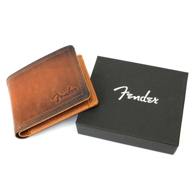 最大41% 9/8限定 フェンダー 財布 二つ折り財布 メンズ レディース ブランド 本革 国産レザー サンバースト Fender 950-502 | Fender | 16