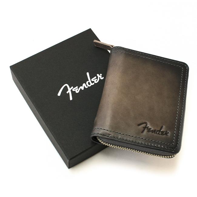 最大41% 1/15限定 フェンダー 二つ折り財布 メンズ レディース 革 国産レザー ミドルウォレット ラウンドファスナー サンバースト Fender 950-503 | Fender | 16