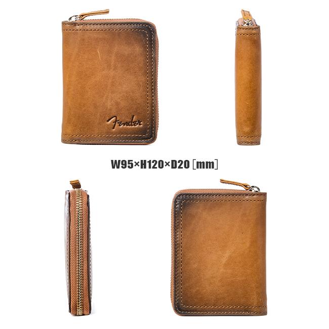 最大50% 3/25限定 フェンダー 二つ折り財布 メンズ レディース 革 国産レザー ミドルウォレット ラウンドファスナー サンバースト Fender 950-503 | Fender | 06