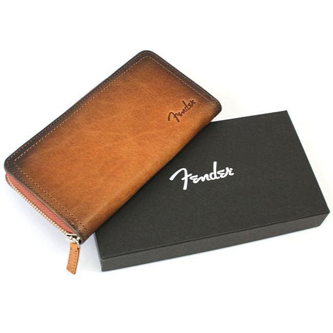 フェンダー 長財布 メンズ レディース 大容量 本革 国産レザー ロングウォレット ラウンドファスナー サンバースト Fender 950-504 | Fender | 16