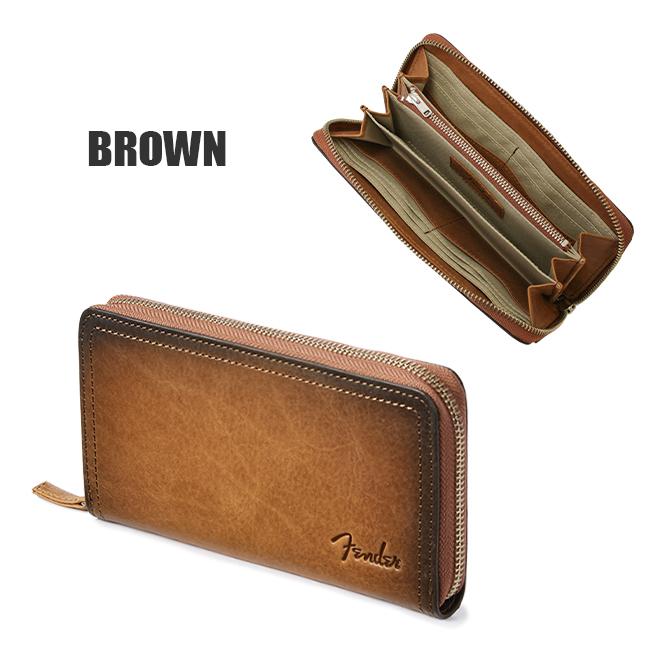 最大40% 4/1限定 フェンダー 長財布 メンズ レディース 大容量 本革 国産レザー ロングウォレット ラウンドファスナー サンバースト Fender 950-504 | Fender | 04