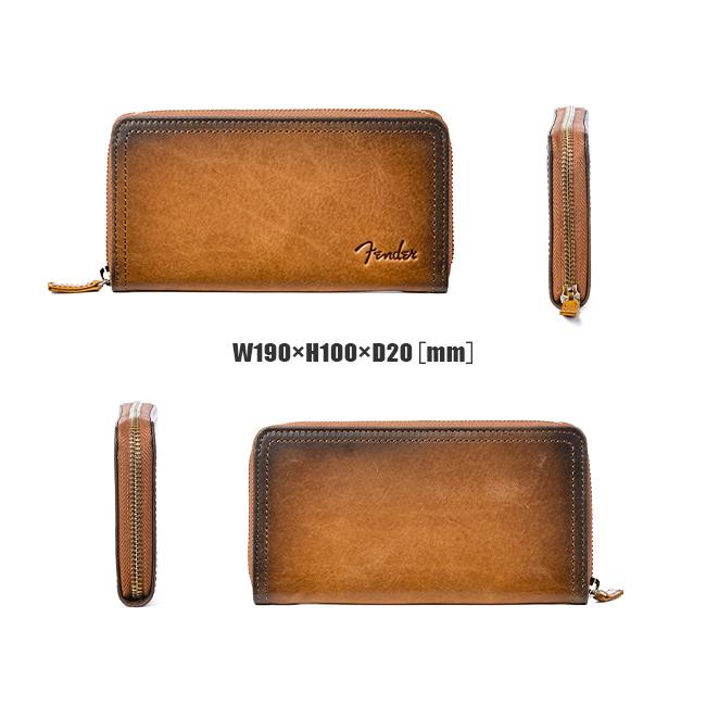 最大40% 4/1限定 フェンダー 長財布 メンズ レディース 大容量 本革 国産レザー ロングウォレット ラウンドファスナー サンバースト Fender 950-504 | Fender | 06