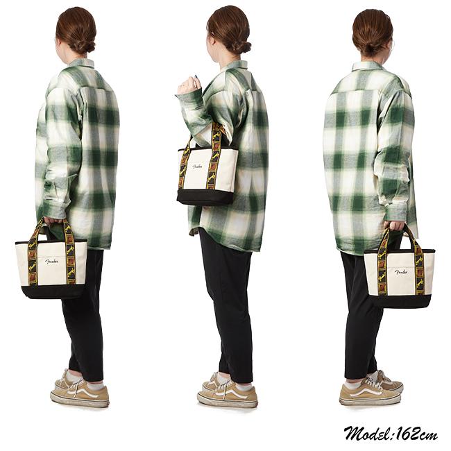 最大44% 3/1まで フェンダー トートバッグ メンズ レディース モノグラムストラップ ミニトート 小さめ 軽量 ファスナー付き A5 Fender 950-6002 | Fender | 07