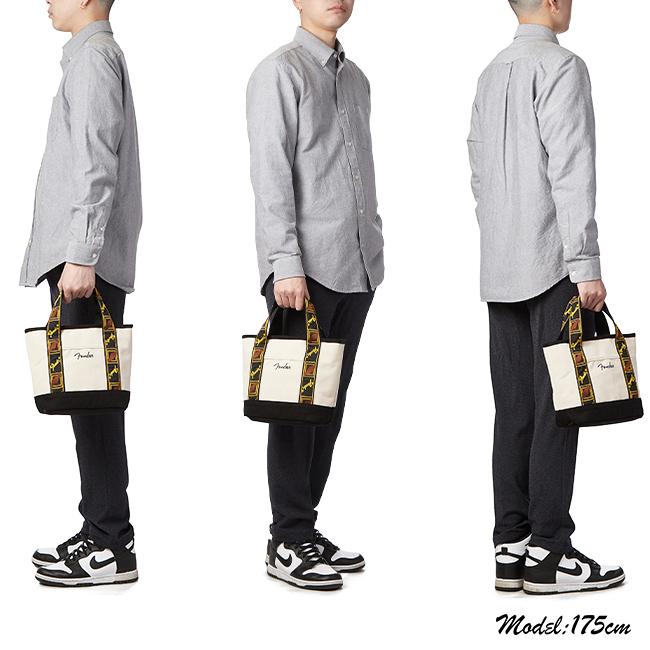 最大44% 3/1まで フェンダー トートバッグ メンズ レディース モノグラムストラップ ミニトート 小さめ 軽量 ファスナー付き A5 Fender 950-6002 | Fender | 08