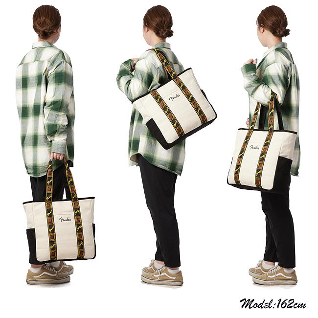 フェンダー トートバッグ メンズ レディース モノグラムストラップ 肩掛け 大きめ 大容量 軽量 ファスナー付き A4 Fender 950-6003 | Fender | 07