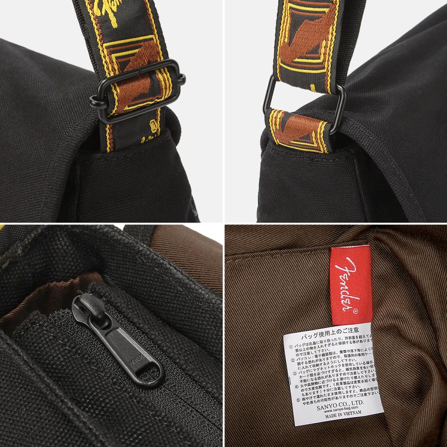 最大42% 1/18限定 フェンダー ショルダーバッグ メンズ レディース ブランド 大容量 大きめ 斜めがけ フラップ開閉 モノグラムストラップ A4 Fender 950-6004 | Fender | 17