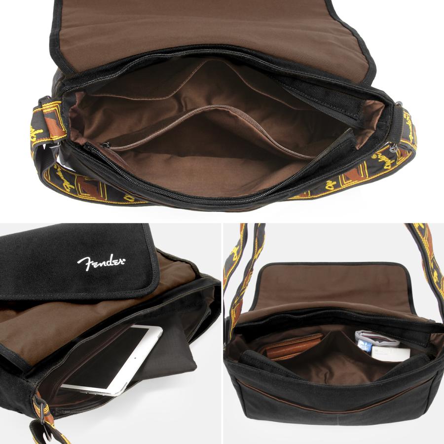 最大42% 1/18限定 フェンダー ショルダーバッグ メンズ レディース ブランド 大容量 大きめ 斜めがけ フラップ開閉 モノグラムストラップ A4 Fender 950-6004 | Fender | 10