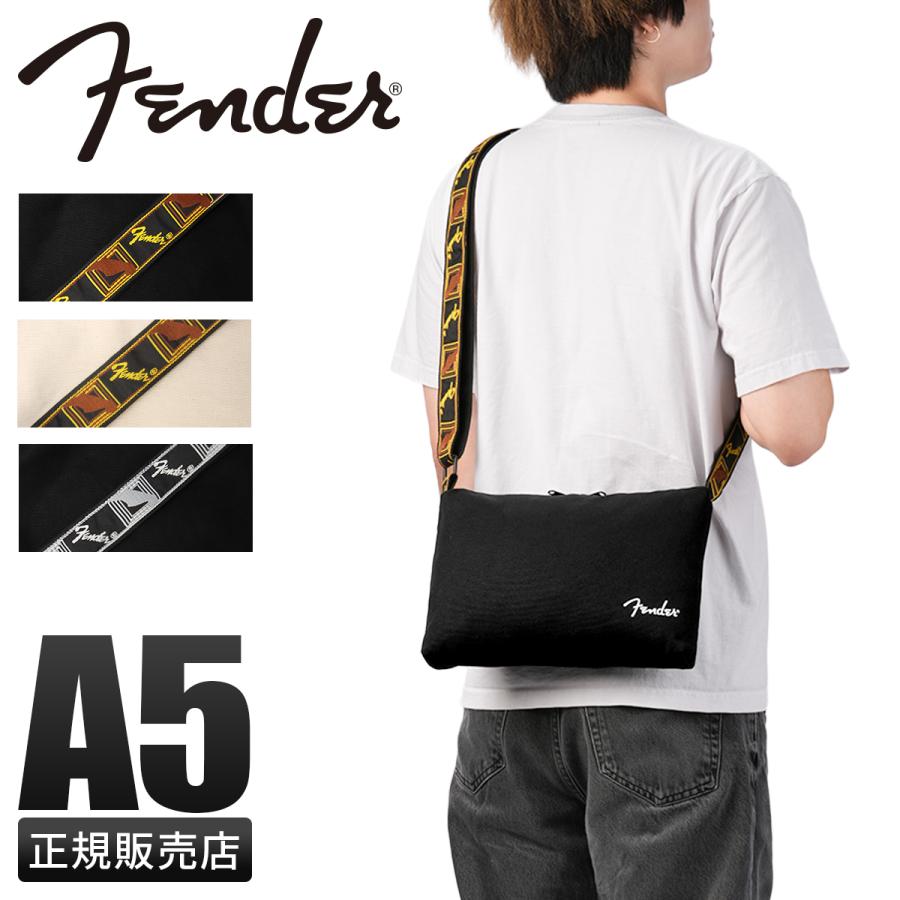 最大42% 12/28限定 フェンダー ショルダーバッグ サコッシュ メンズ レディース ブランド 軽量 薄型 スリム 斜めがけ モノグラムストラップ A4 Fender 950-6005 | Fender
