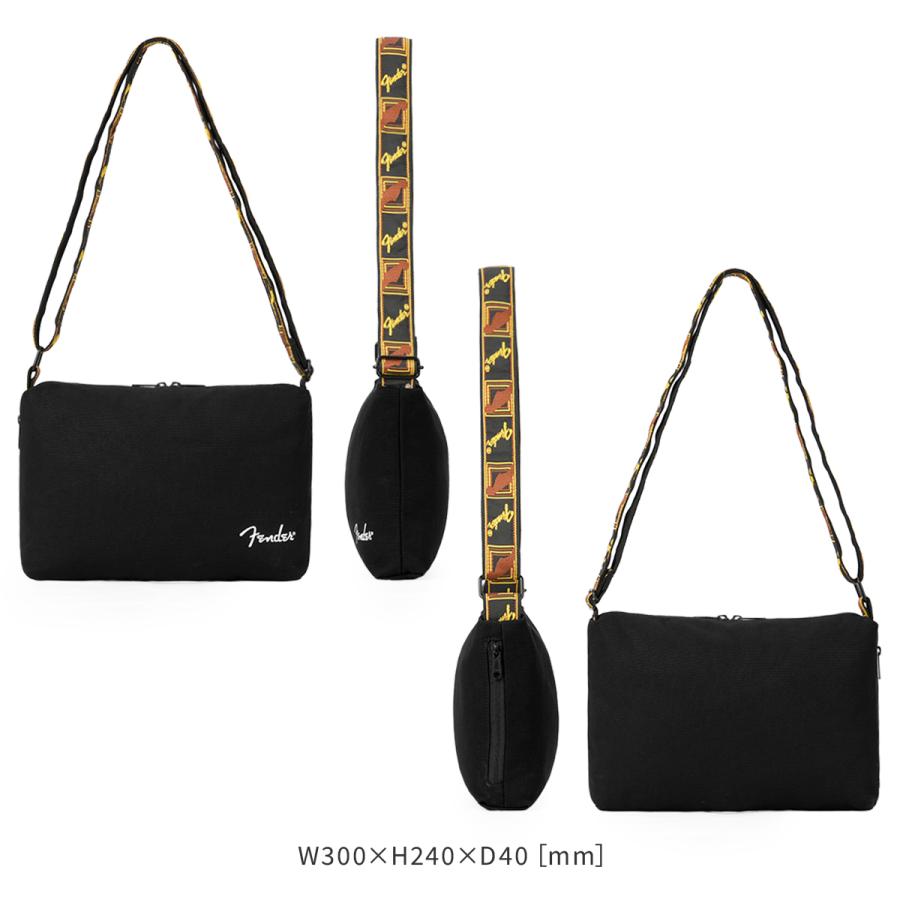 最大42% 1/18限定 フェンダー ショルダーバッグ サコッシュ メンズ レディース ブランド 軽量 薄型 スリム 斜めがけ モノグラムストラップ A4 Fender 950-6005 | Fender | 06