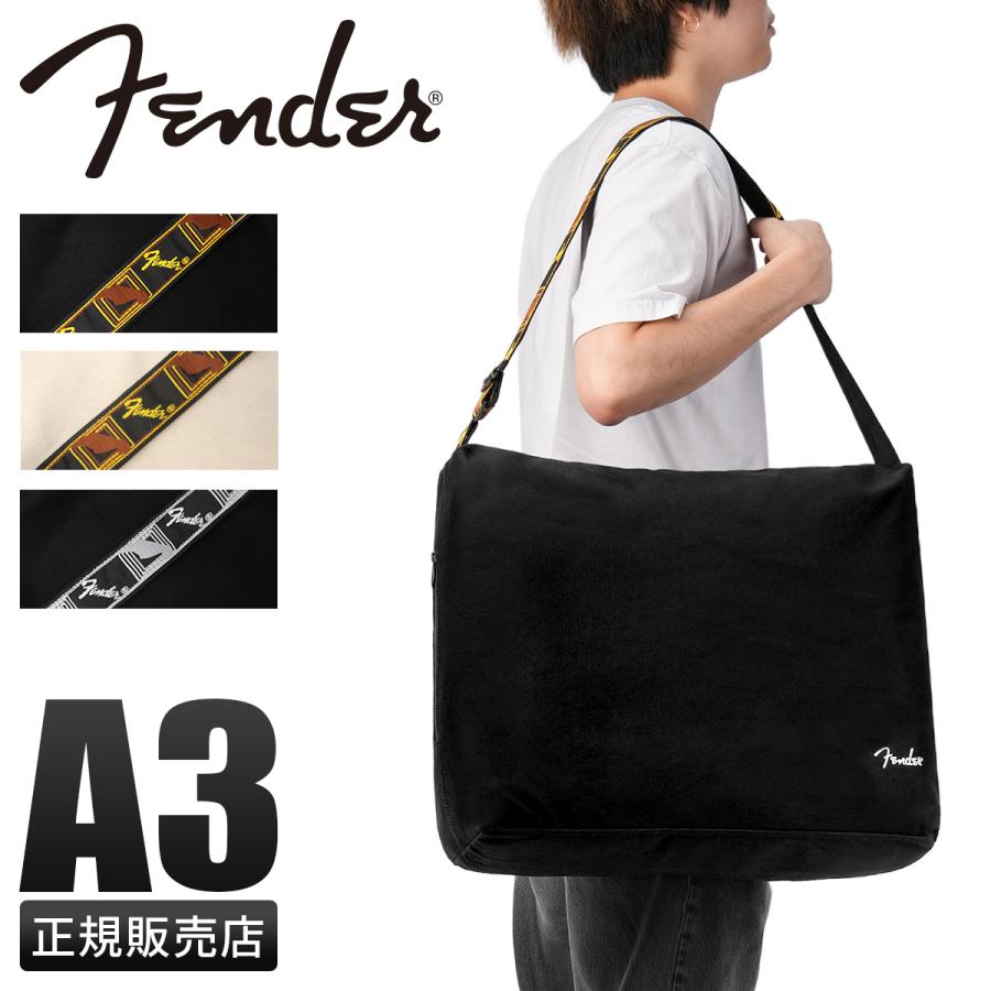 最大51% 12/28限定 フェンダー ショルダーバッグ メンズ レディース ブランド 軽量 大容量 大きめ 斜めがけ モノグラムストラップ A3 A4 Fender Cotton 950-6006 | Fender