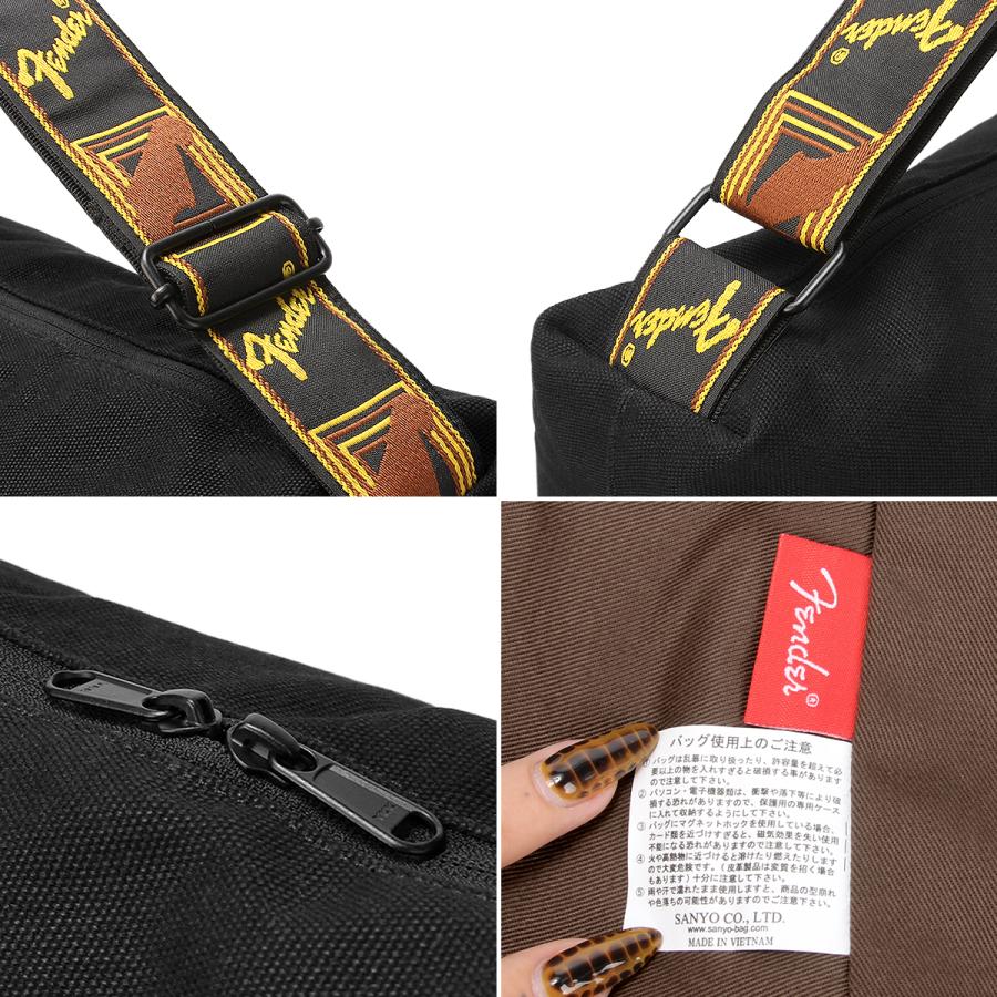 最大51% 12/28限定 フェンダー ショルダーバッグ メンズ レディース ブランド 軽量 大容量 大きめ 斜めがけ モノグラムストラップ A3 A4 Fender Cotton 950-6006 | Fender | 14